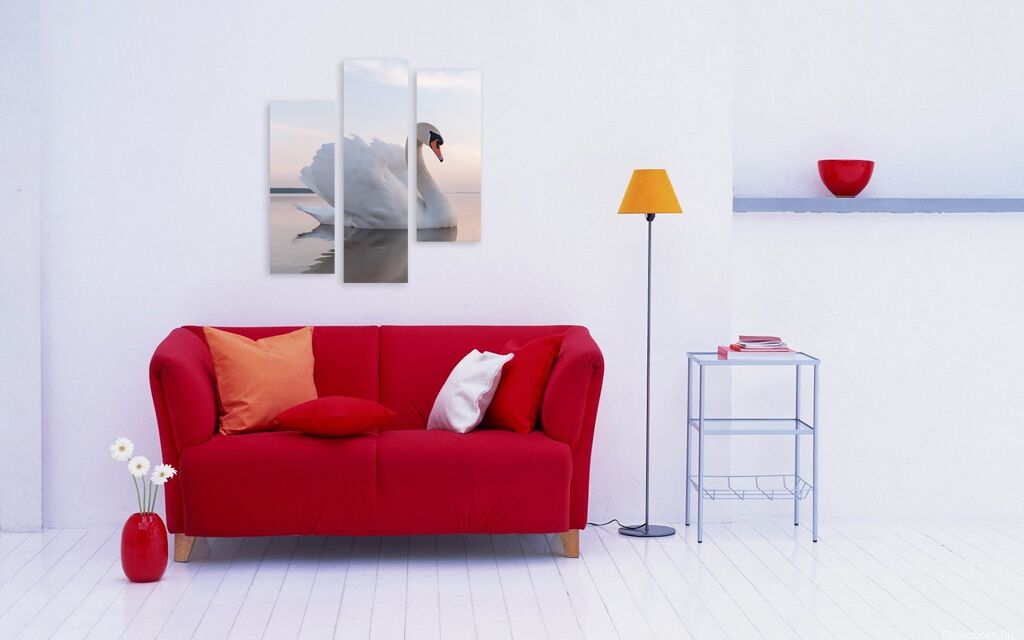 Модульная картина 1145 "Одинокий лебедь" фото 4