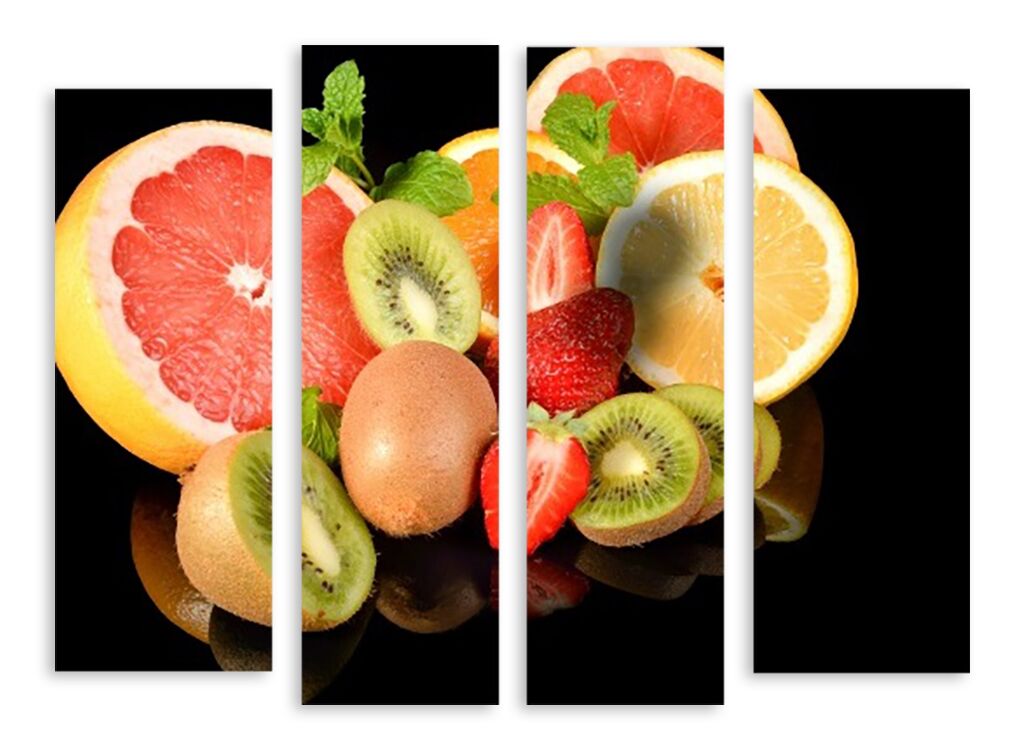 Модульная картина 3707 "Яркие фрукты" фото 1