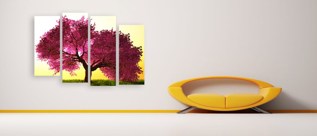 Модульная картина 428 "Цветущее дерево" фото 3