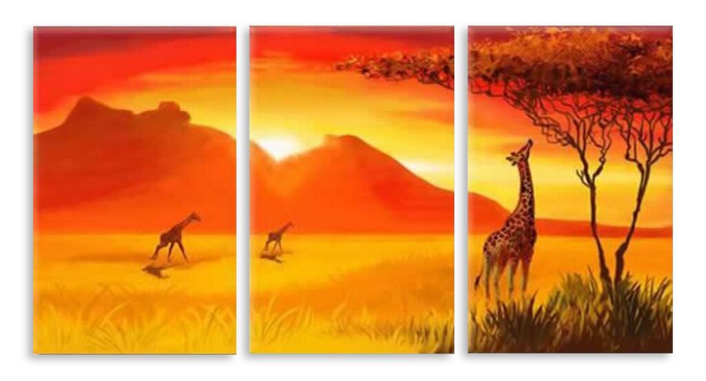 Модульная картина 4321 "Жирафы" фото 1