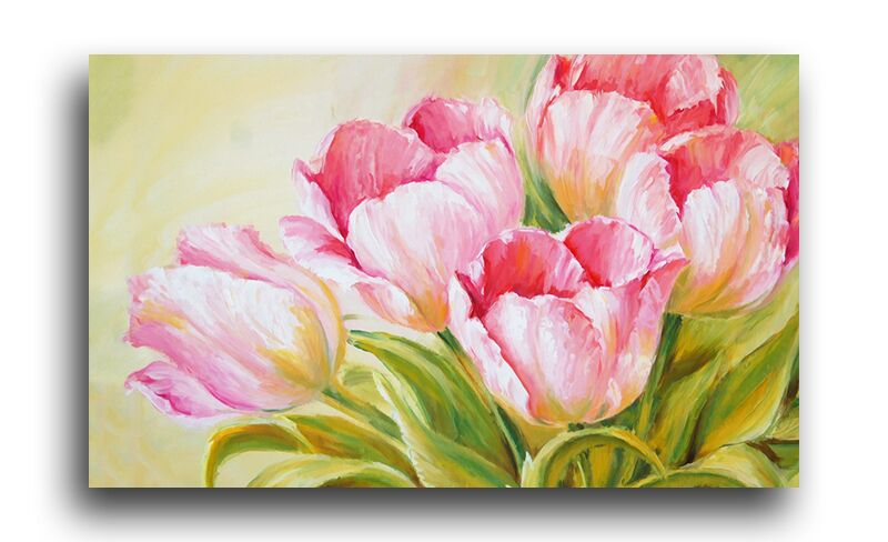 Постер 1371 "Нежно-розовые тюльпаны" фото 1