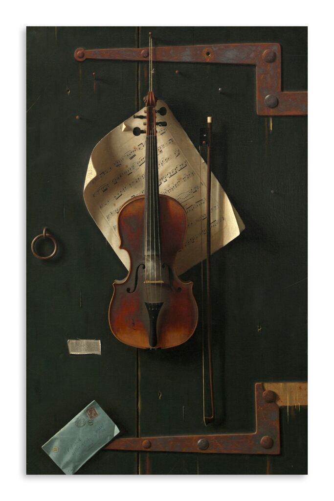 Репродукция 188 "Уильям Майкл Харнетт. Старая скрипка" фото 1