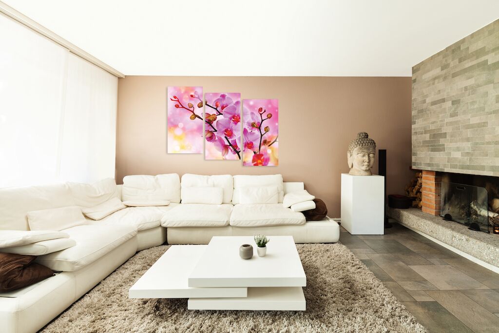 Модульная картина 222 "Сказочные орхидеи" фото 3