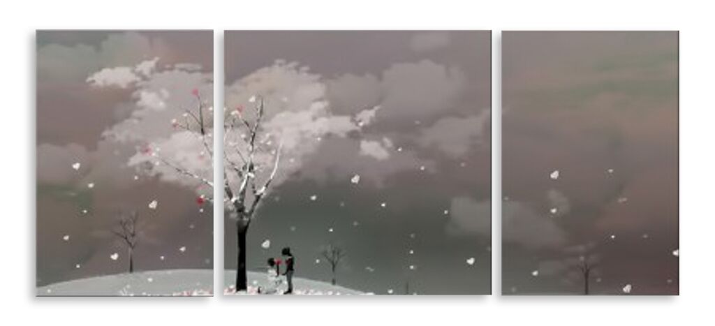 Модульная картина 4603 "Зимняя любовь" фото 1