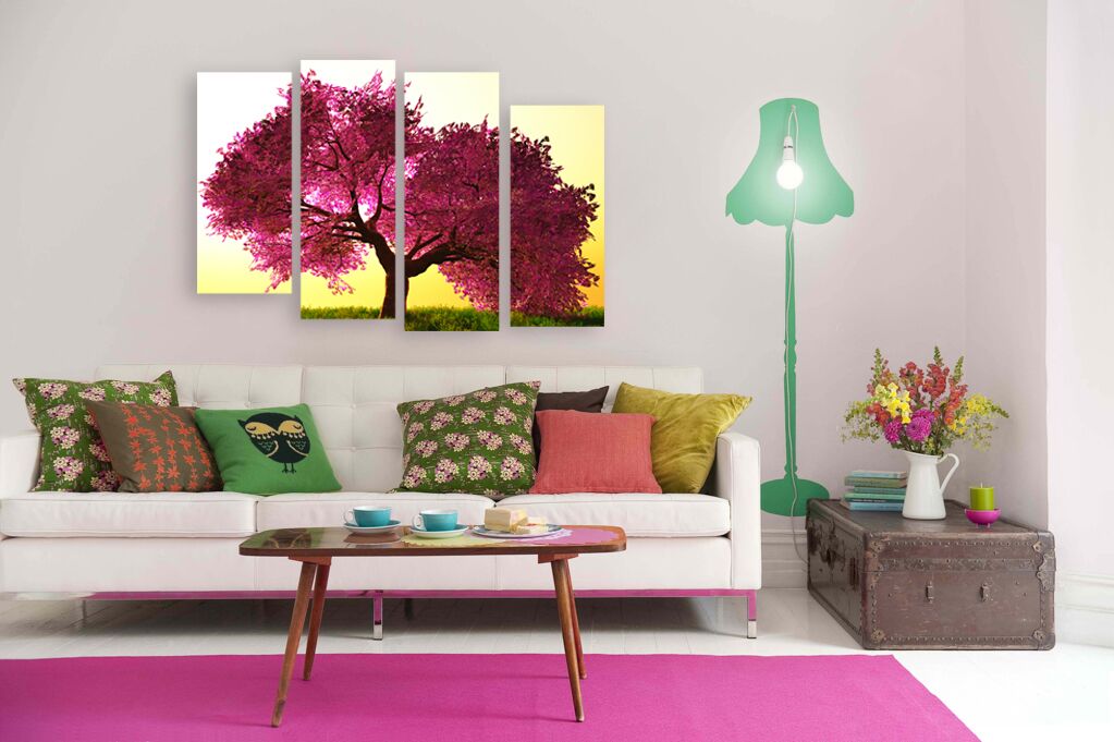 Модульная картина 428 "Цветущее дерево" фото 4