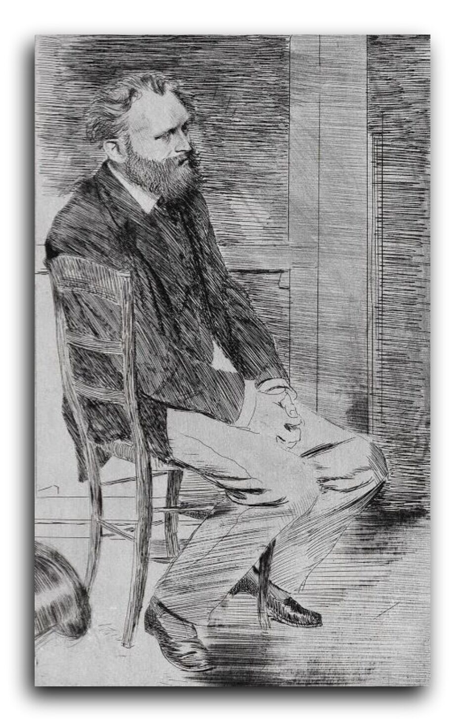 Репродукция 2179 "Сидящий Моне (1864-1865)" фото 1