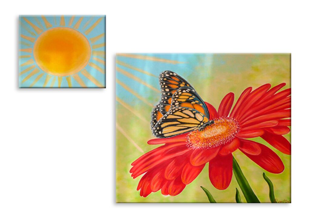 Модульная картина 4255 "Бабочка" фото 1