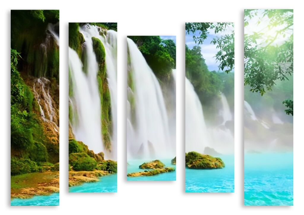 Модульная картина 5194 "Водопады" фото 1