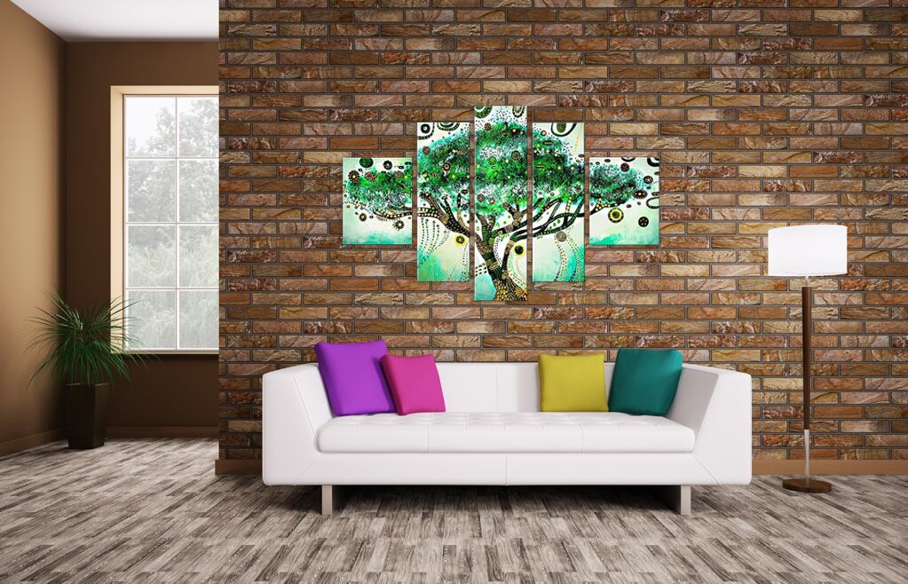 Модульная картина 817 "Зелёное дерево" фото 3