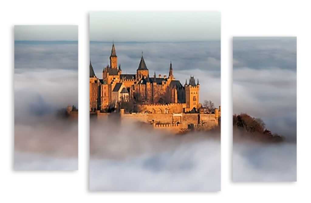 Модульная картина 2240 "Замок в тумане" фото 1