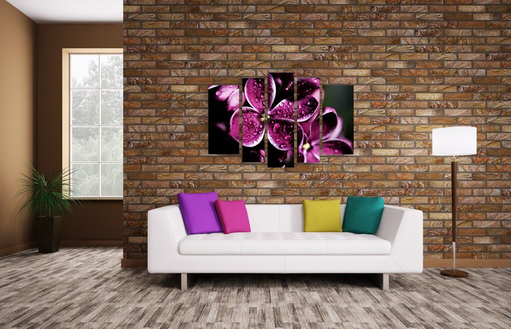 Модульная картина 1318 "Фиолетовая страсть" фото 3