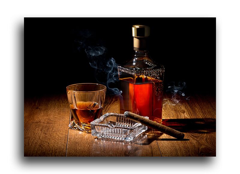 Постер 2418 "Виски с сигарой" фото 1