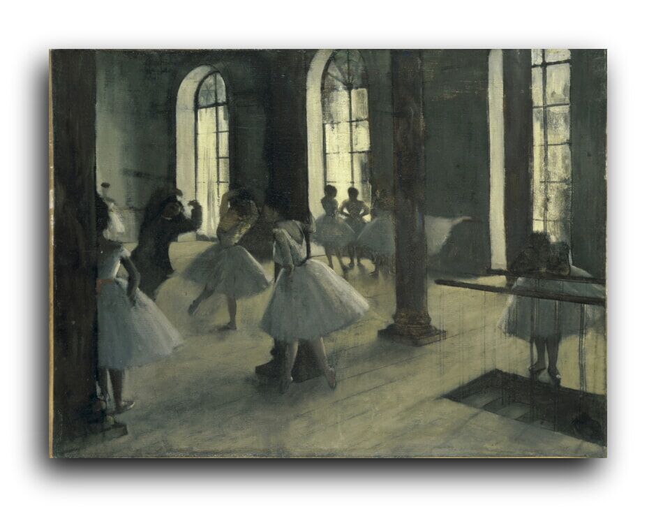 Репродукция 2168 "Репетиция в танцевальном фойе (1872)" фото 1