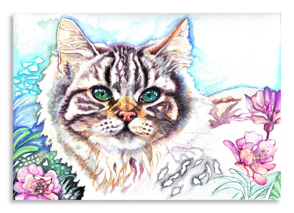 Постер 2582 "Нарисованный кот" фото 1