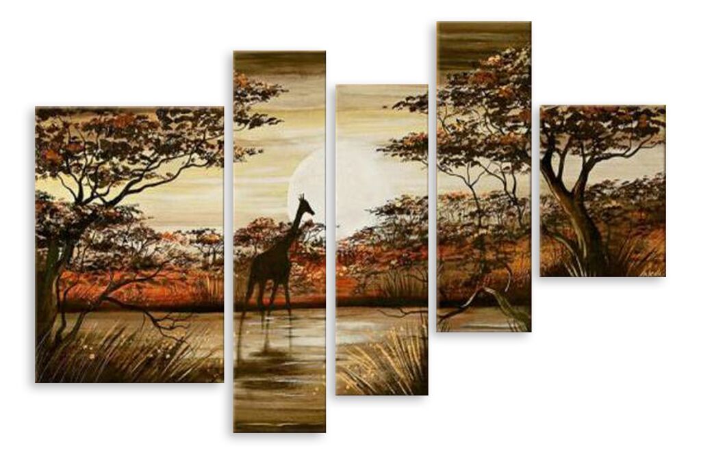 Модульная картина 4893 "Одинокий жираф" фото 1