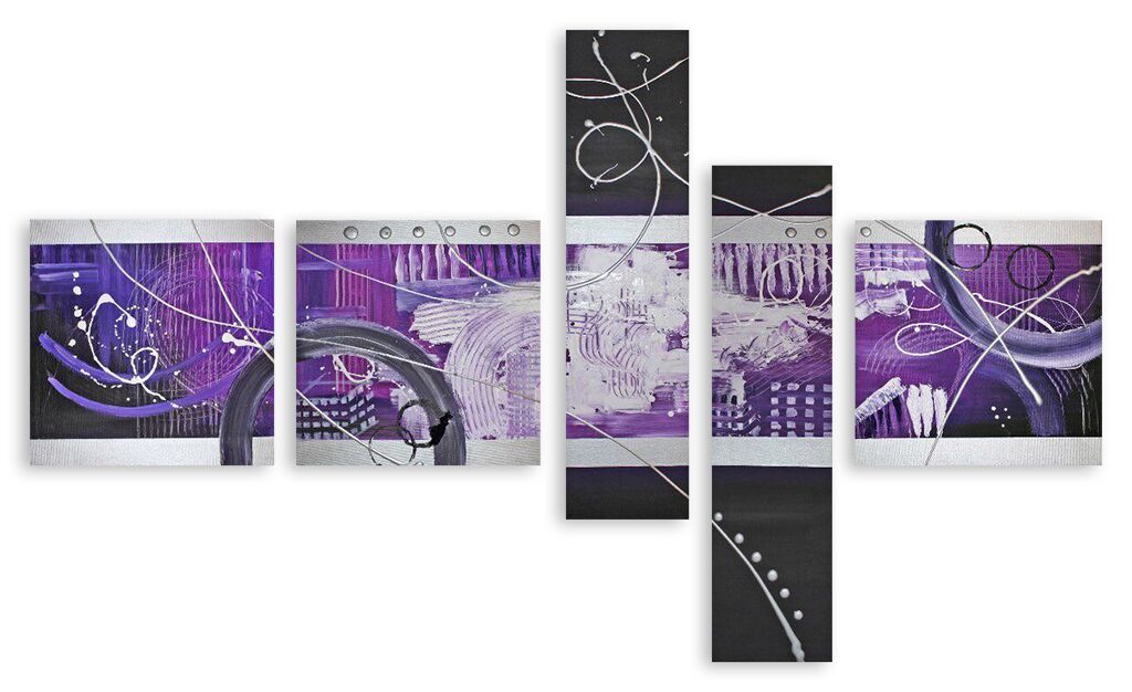 Модульная картина 2232 "Фиолетовые узоры" фото 1
