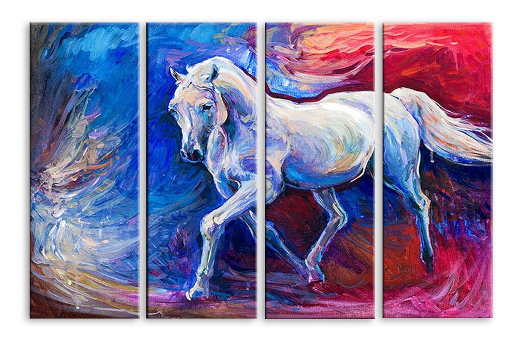 Модульная картина 5483 "Белая лошадь" фото 1