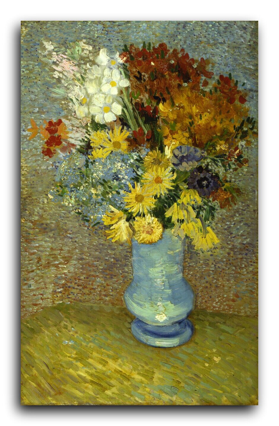 Репродукция 1591 "Цветы в голубой вазе (Flowers in a blue vase)" фото 1