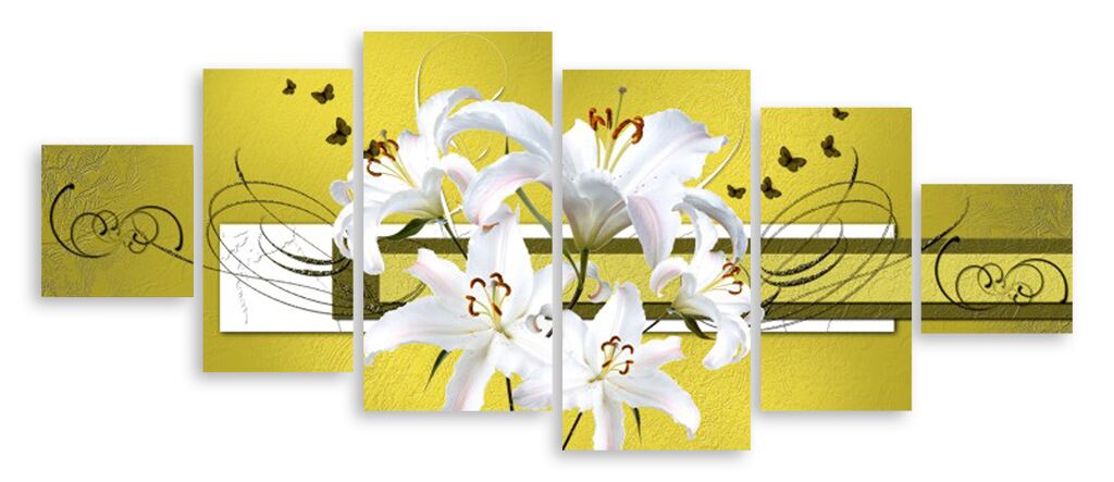 Модульная картина 5065 "Белые лилии" фото 1
