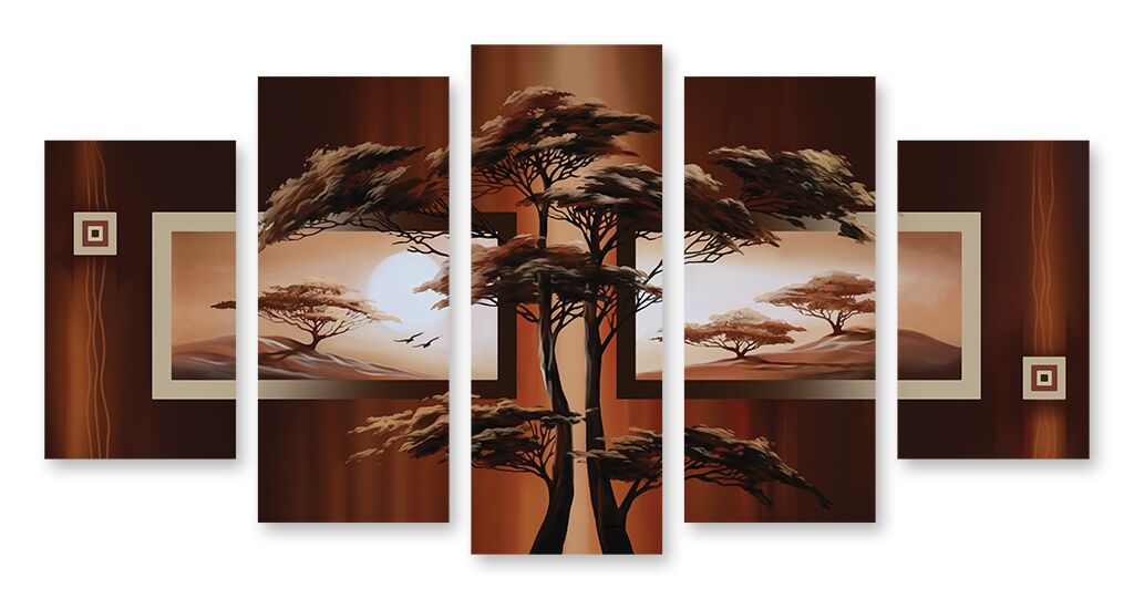 Модульная картина 360 "Одинокое дерево" фото 1
