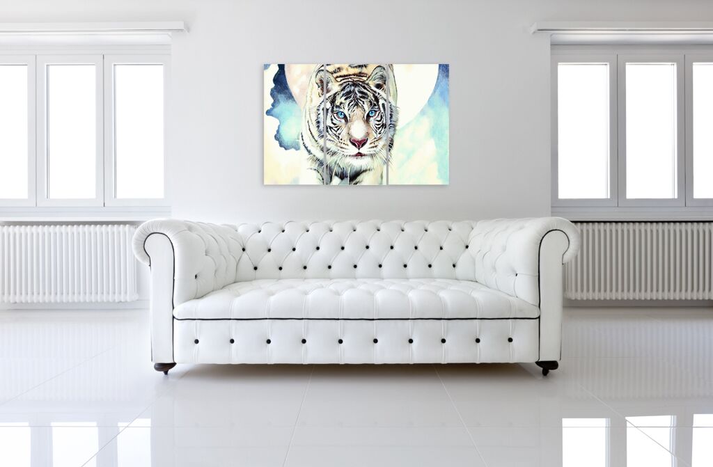 Модульная картина 1239 "Белый тигр" фото 4