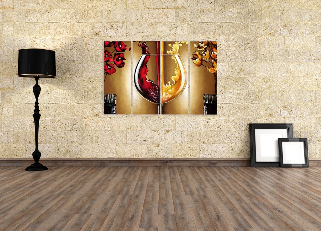 Модульная картина 1264 "Красное и белое вино" фото 3