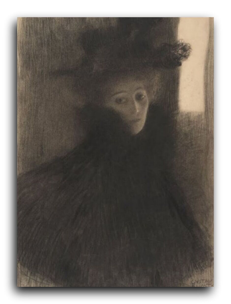 Репродукция 1264 "Портрет дамы в накидке и шляпе (1897-1898)" фото 1