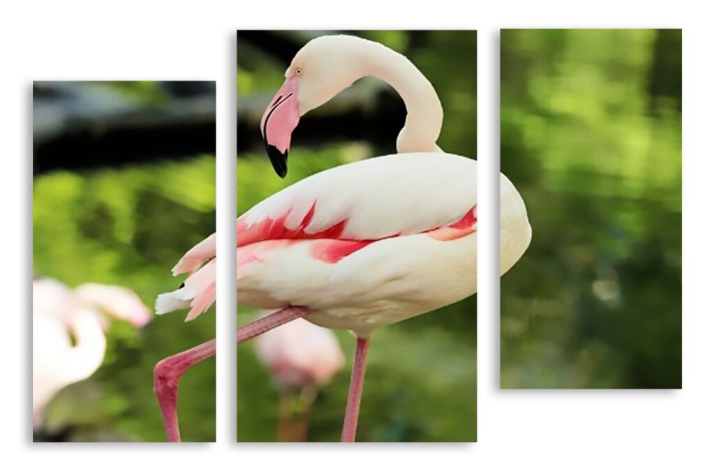 Модульная картина 2526 "Фламинго" фото 1