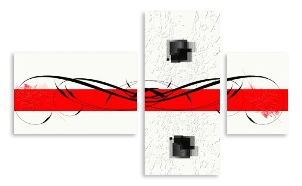 Модульная картина 4317 "Красная линия" фото 1