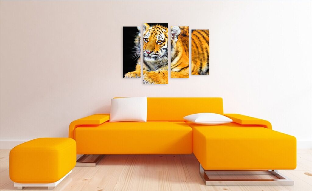 Модульная картина 1383 "Маленький тигрёнок" фото 3