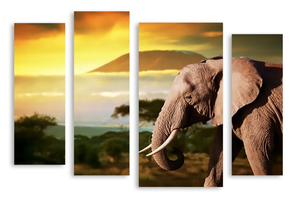 Модульная картина 2505 "Слон" фото 1