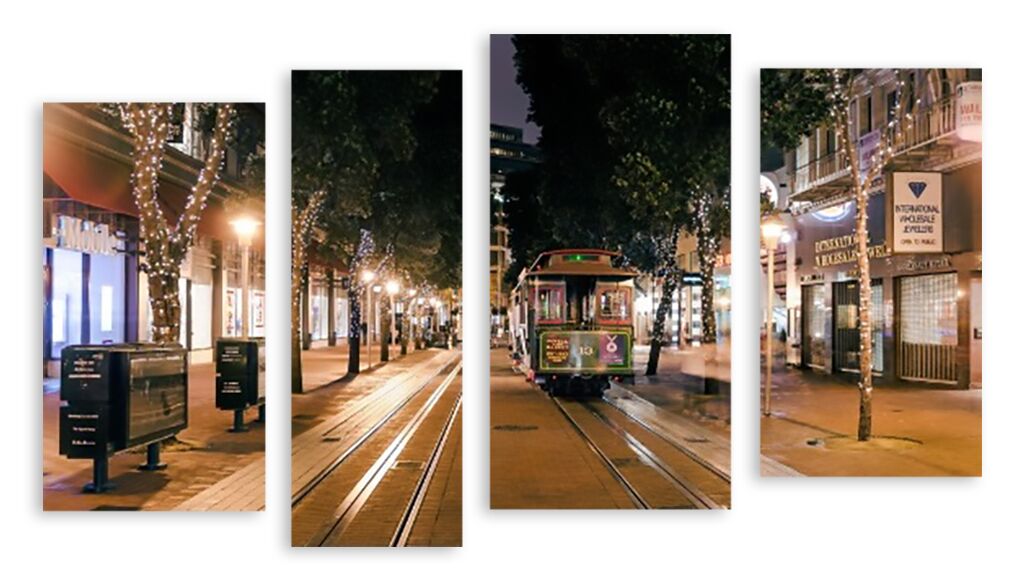 Модульная картина 2265 "Трамвай" фото 1
