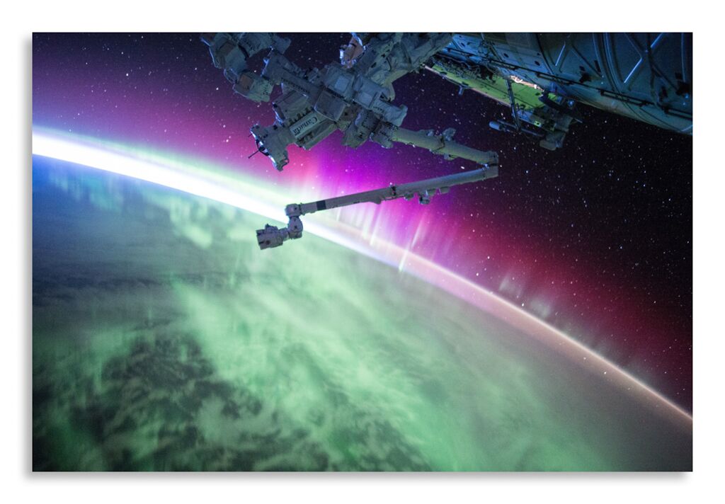 Постер 2972 "Северное сияние из космоса" фото 1
