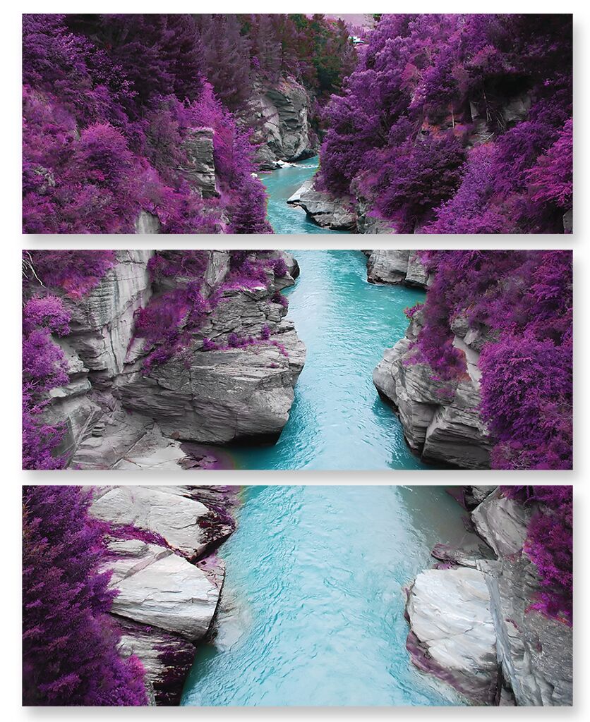 Модульная картина 259 "Фиолетовые берега" фото 1