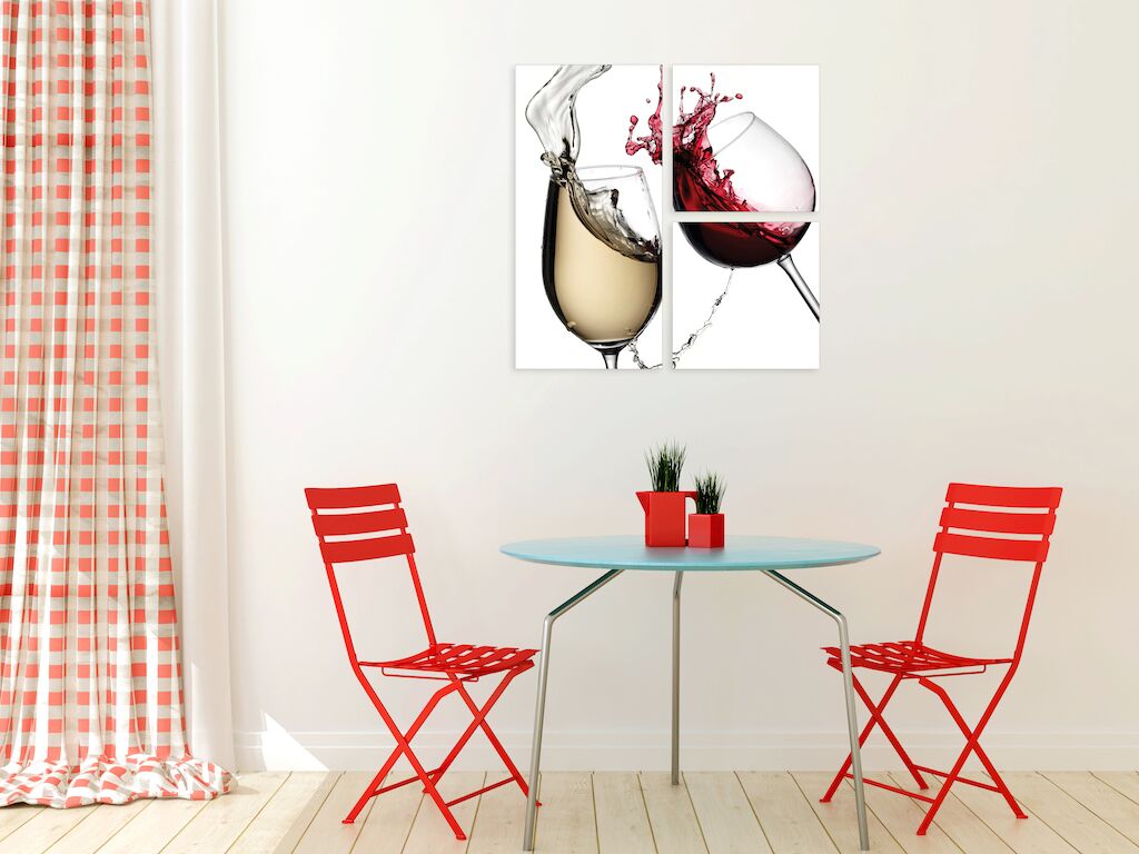 Модульная картина 206 "Бокалы вина" фото 2