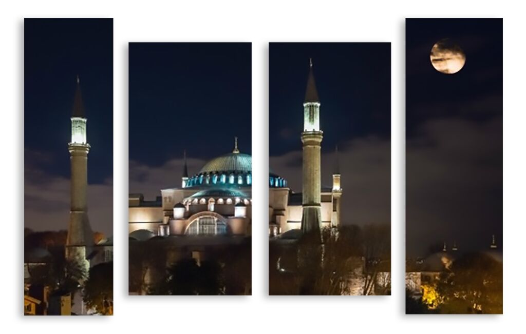 Модульная картина 3156 "Ночной Стамбул" фото 1