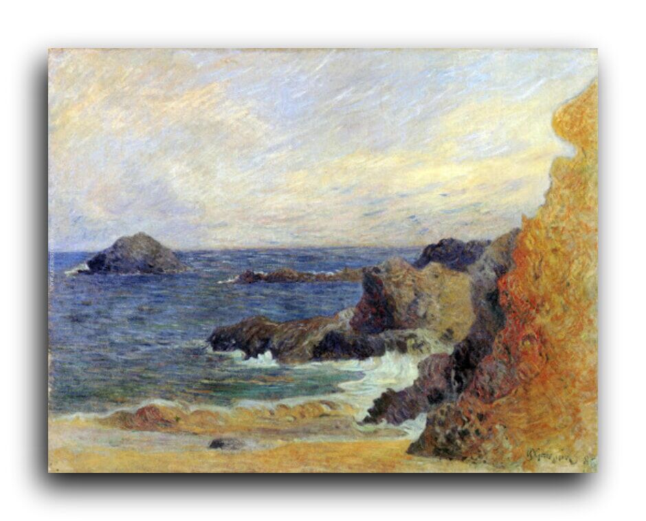 Репродукция 1205 "Скалы на берегу моря (Rochers au bord de la mer)" фото 1