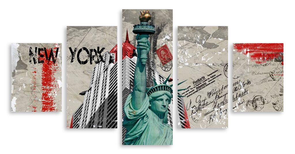 Модульная картина 4575 "Статуя Свободы" фото 1