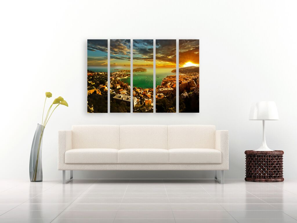 Модульная картина 445 "Рассвет в заливе" фото 3