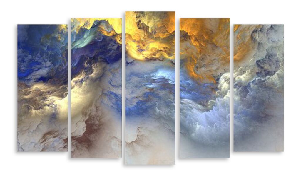Модульная картина 4598 "Цветные облака" фото 1