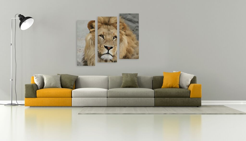Модульная картина 1324 "Портрет льва" фото 3