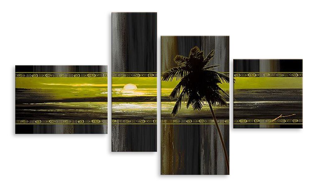 Модульная картина 4340 "Пальма на закате" фото 1