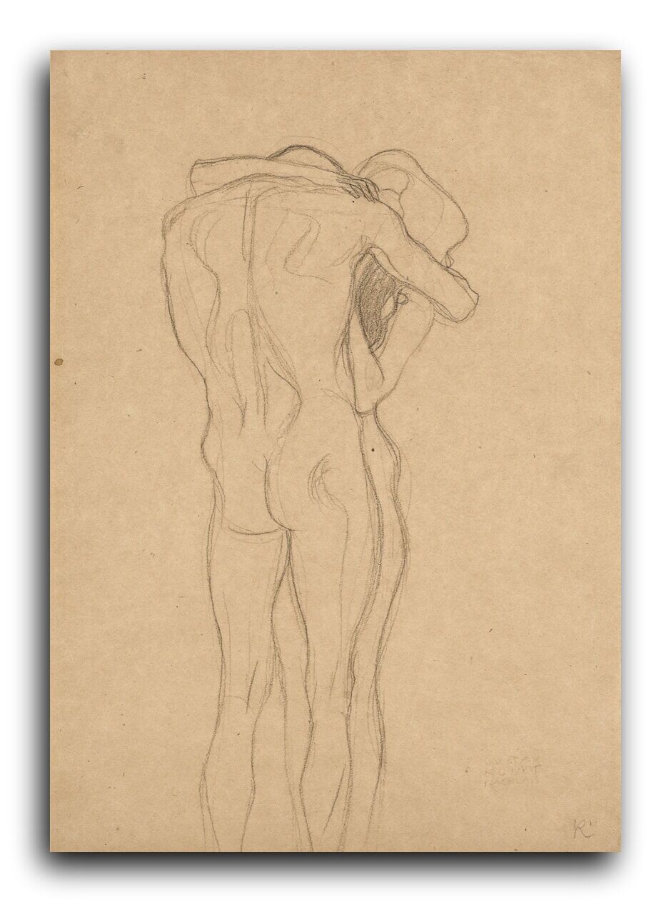 Репродукция 1274 "Стоящая голая пара (1901)" фото 1