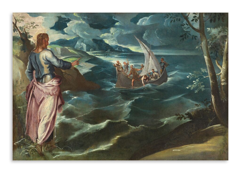 Репродукция 570 "Якопо Тинторетто. Христос в Галилейском море" фото 1
