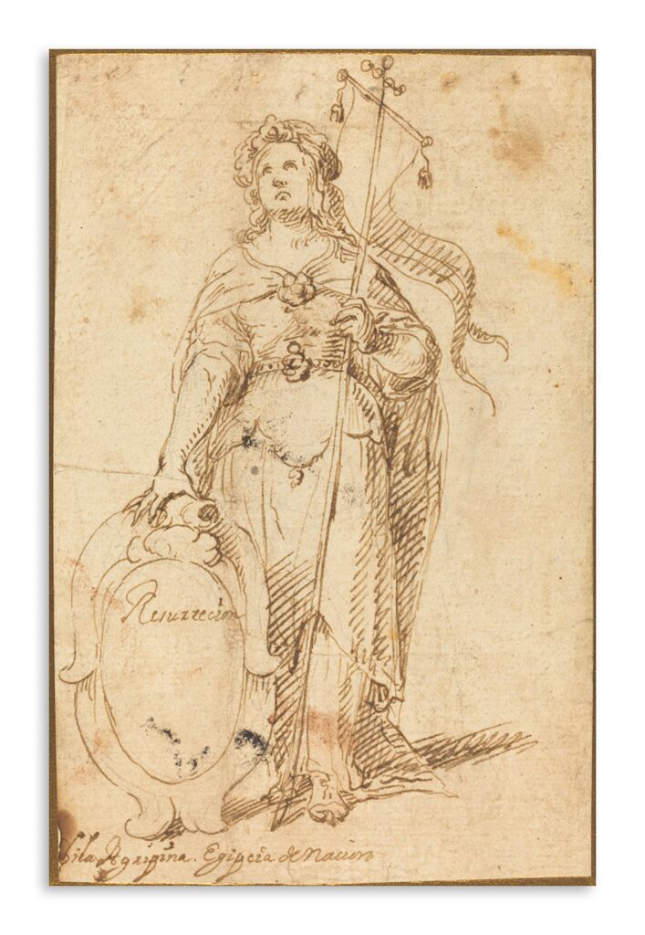Репродукция 245 "Испанский рисунок 17 века" фото 1