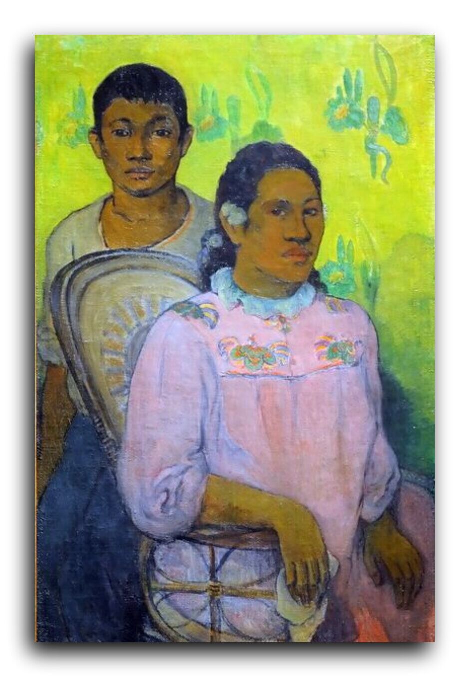 Репродукция 1208 "Таитянская Женщина и Мальчик (Tahitian Woman and Boy)" фото 1