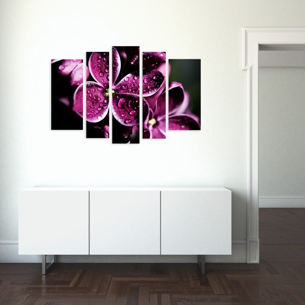 Модульная картина 1318 "Фиолетовая страсть" фото 2