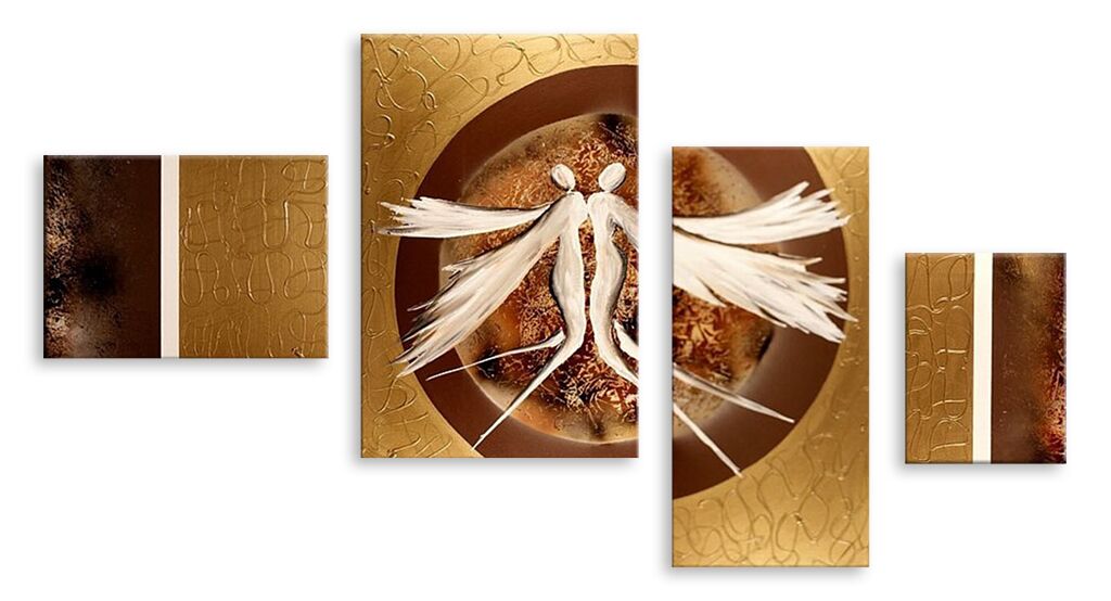 Модульная картина 4038 "Ангелы в золоте" фото 1