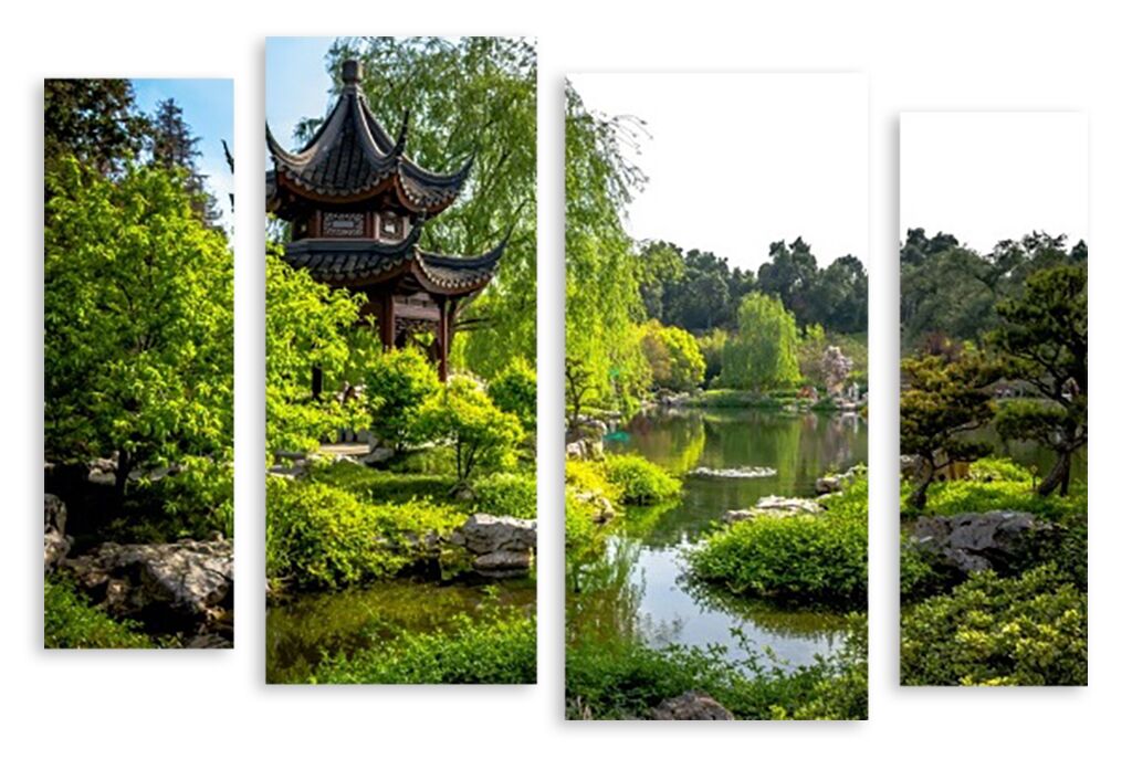 Модульная картина 3553 "Японский парк" фото 1