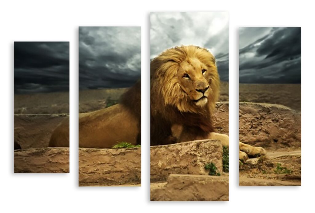 Модульная картина 2408 "Король лев" фото 1